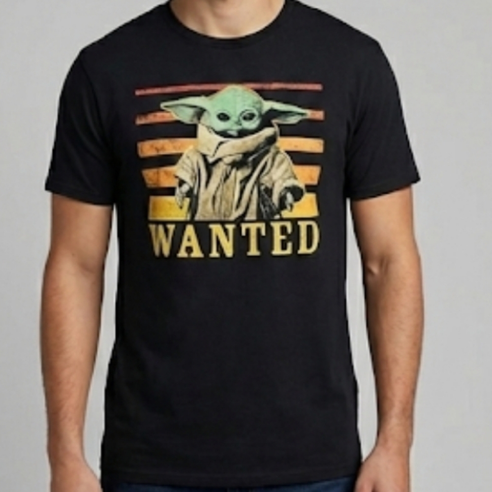 Star Wars The Mandalorian Wanted Grogu T-Shirt Size XL